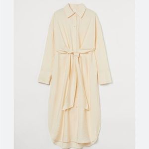 H&M Tie front Shirt dress, XXL